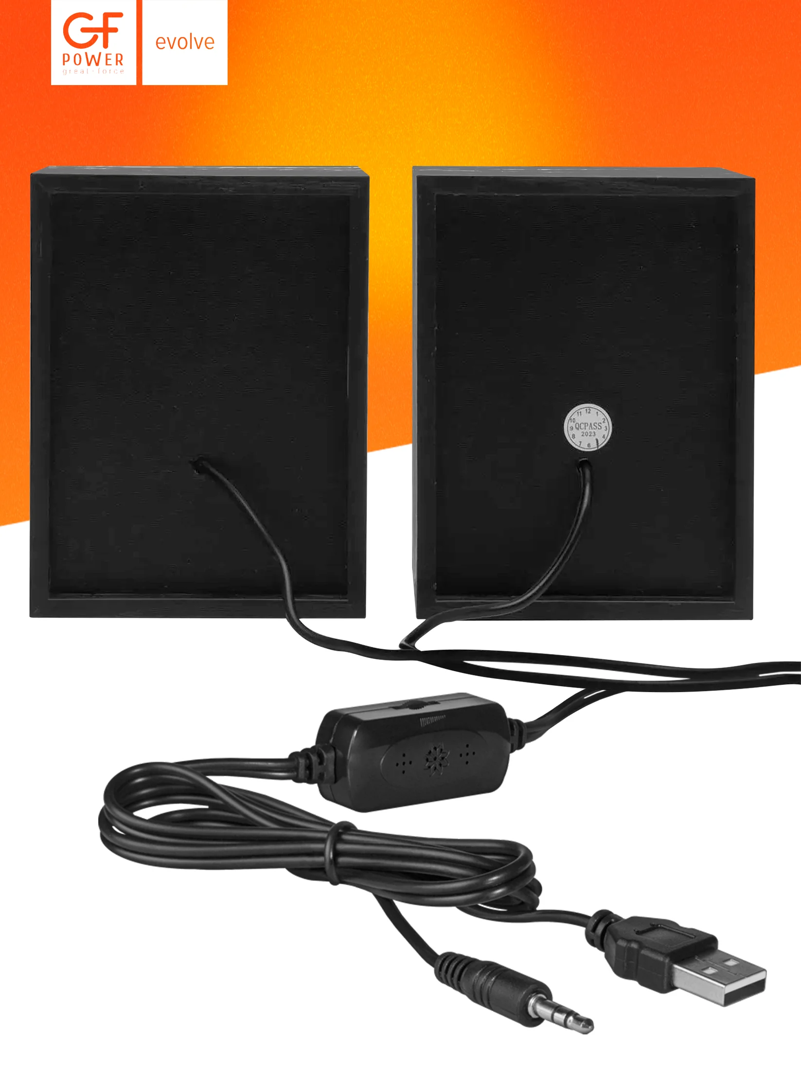 Колонки для компьютера GFPoWeR TS-04, 2.0, 6Вт, питание от USB