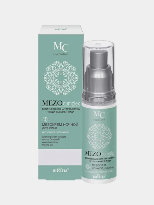 Мезокрем ночной для лица 40+ Белита MEZOcomplex "Интенсивное омоложение", 50 мл