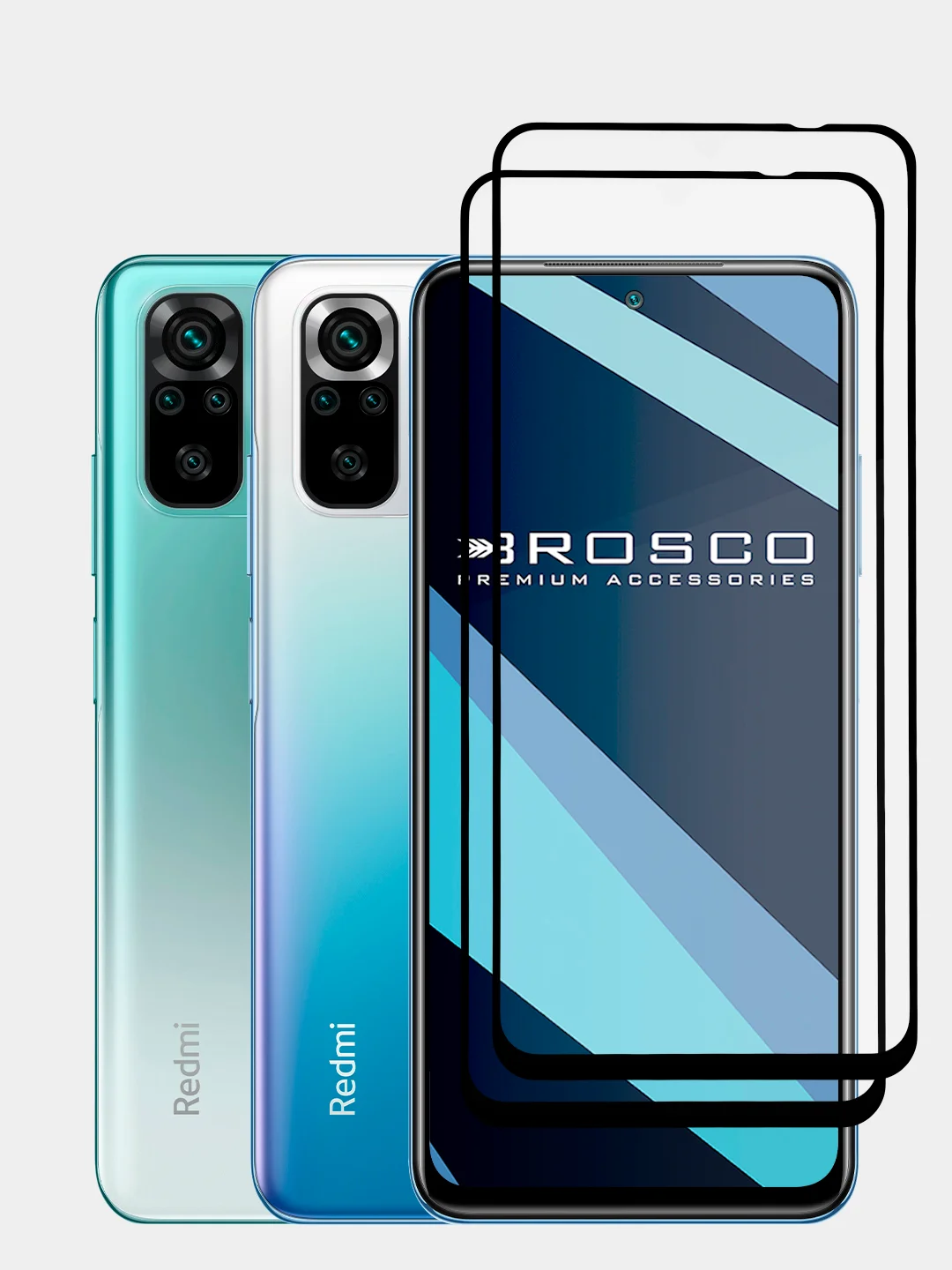Стекло для Xiaomi POCO M5s M4 Pro 4G Redmi Note 10 10S 11 11S 12S защитное ROSCO с рамкой