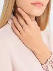 Серебряный кольцо Кошка с кристаллами безразмерное/ открытое кольцо