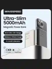 Беспроводной внешний аккумулятор MOVESPEED S05, 15W, 5000 / 10000 mAh (Magsafe Magnetic)