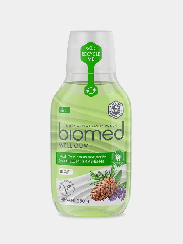 Ополаскиватель для полости рта Biomed Свежесть дыхания, 250 мл