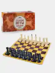 Шахматы пластиковые "Русские игры", доска из микрогофры