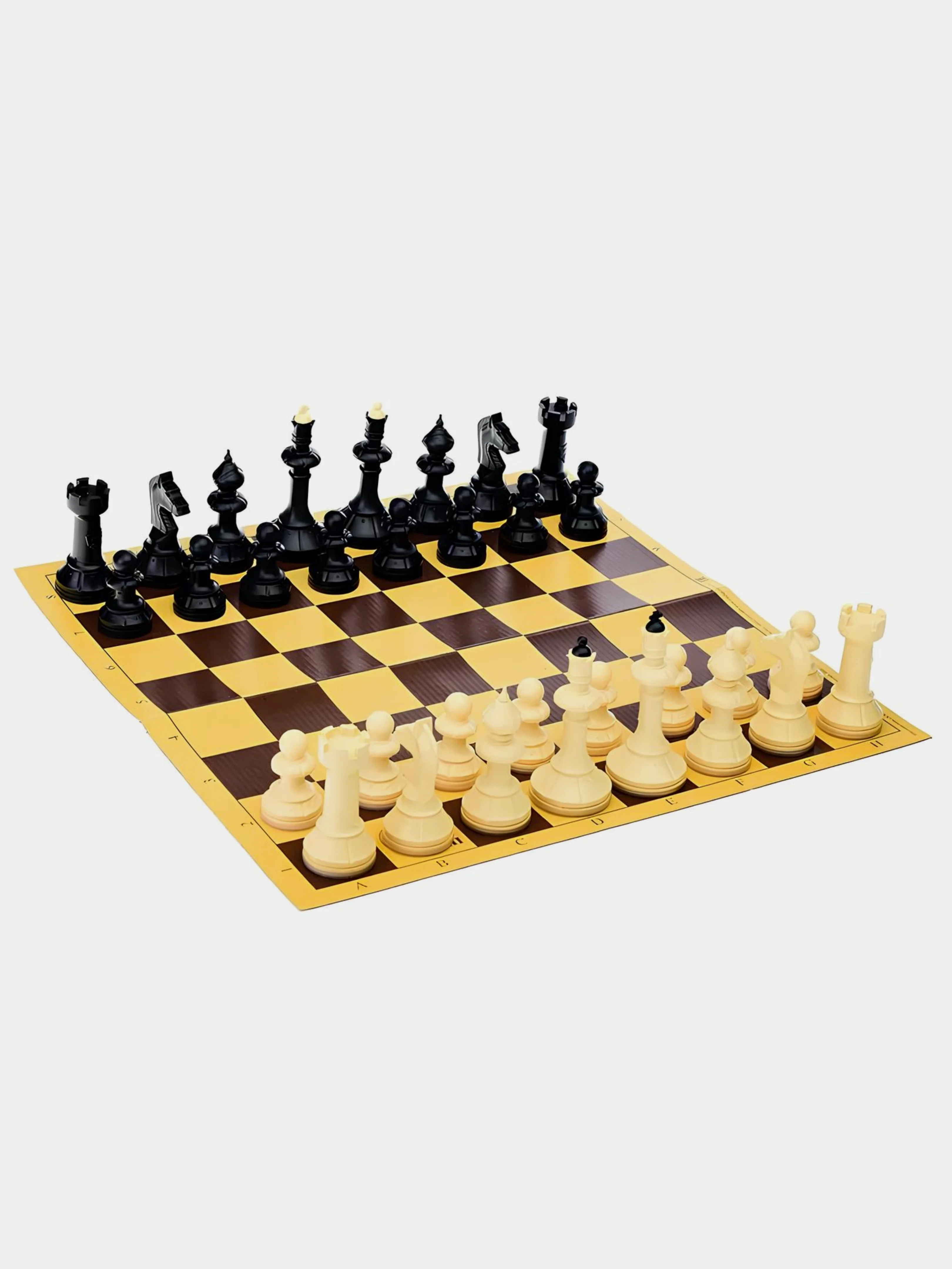 Шахматы пластиковые "Русские игры", доска из микрогофры