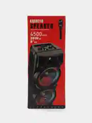 Колонка беспроводная KQS 8210, с беспроводным микрофоном для караоке