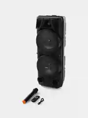 Колонка беспроводная KQS 8210, с беспроводным микрофоном для караоке
