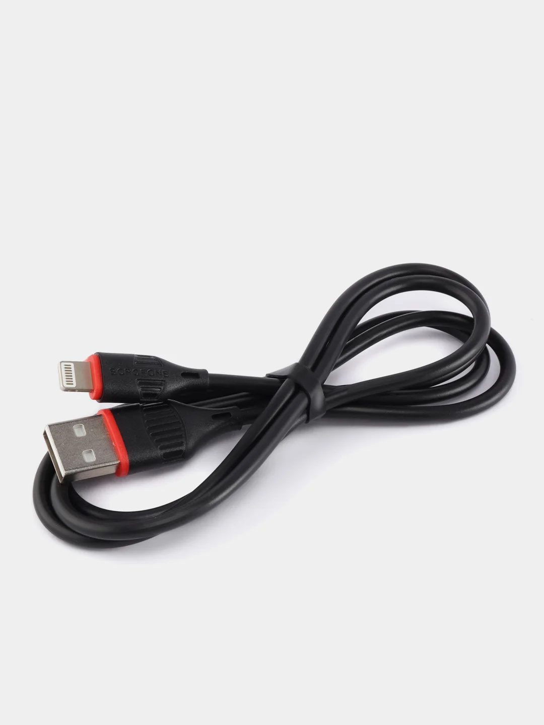 USB-кабель BOROFONE BX17, Apple 8 pin, пластик, 1.0 м, круглый, черный