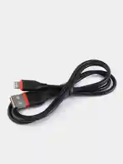 USB-кабель BOROFONE BX17, Apple 8 pin, пластик, 1.0 м, круглый, черный