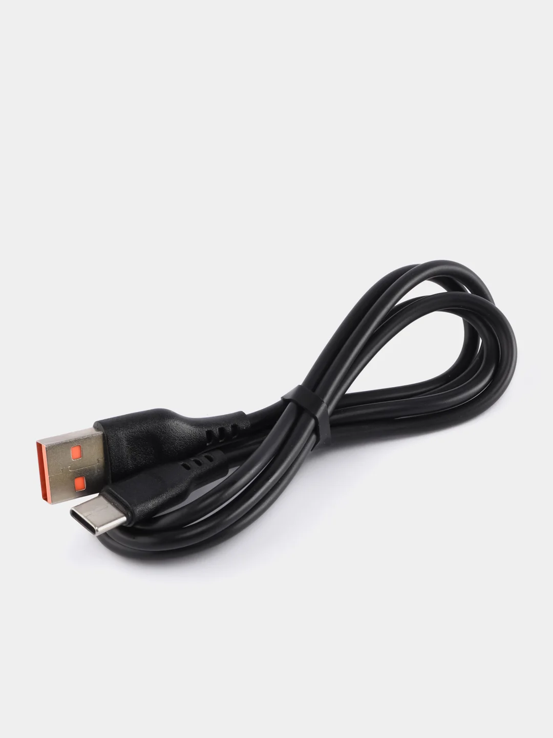 USB-кабель Denmen D01T, Type-C, пластик, 1.0 м, круглый, черный