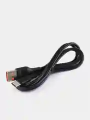 USB-кабель Denmen D01T, Type-C, пластик, 1.0 м, круглый, черный