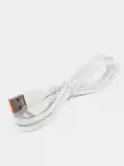 USB-кабель Denmen D01L, Apple 8 pin, пластик, 1.0 м, круглый, белый