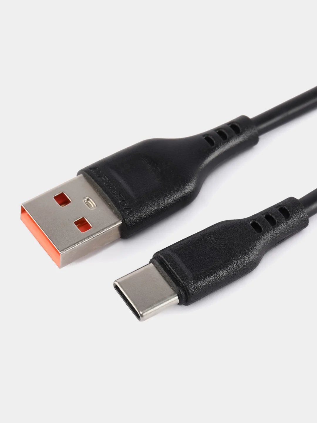 USB-кабель Denmen D01T, Type-C, пластик, 1.0 м, круглый, черный