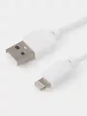 USB-кабель, Apple 8 pin, силикон, 1.0 м, круглый, белый