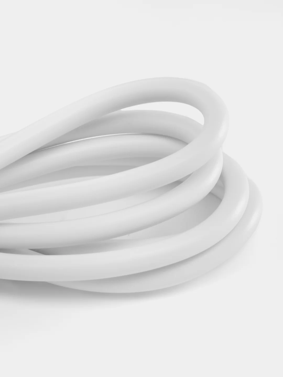 USB-кабель, Apple 8 pin, силикон, 1.0 м, круглый, белый