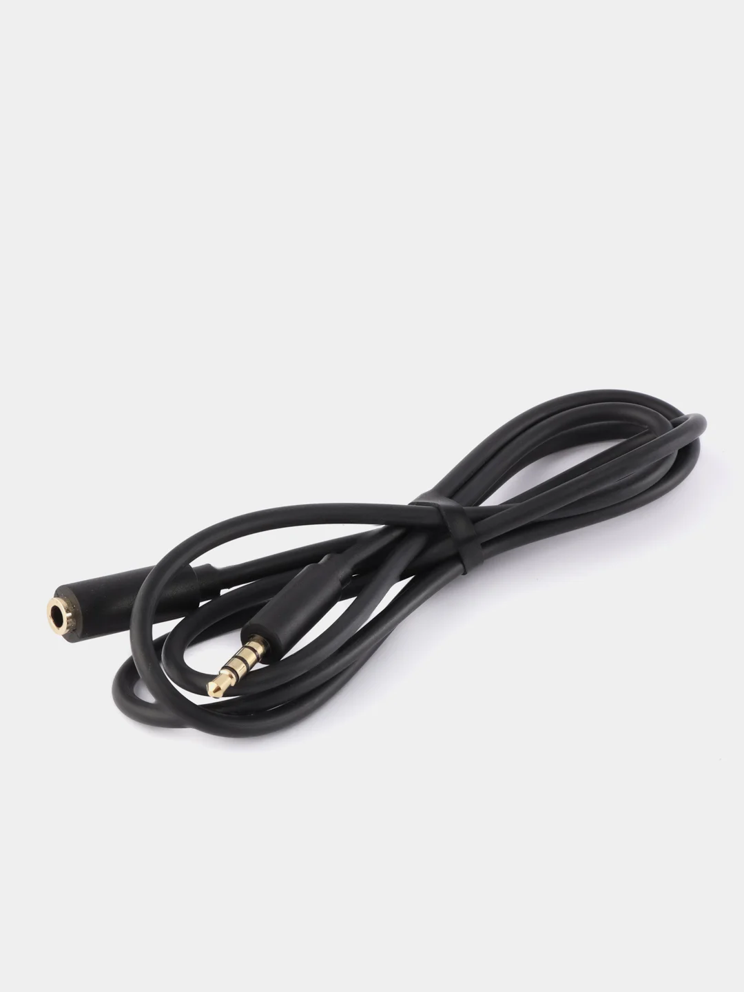 AUX-кабель BOROFONE BL12, 3.5 мм, силикон, разъем-пластик, 1.0 м, круглый, черный