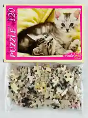 Пазл мозаика котята милые 120 элементов животные домашние кошка кошечка