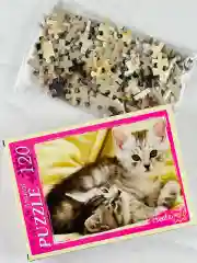 Пазл мозаика котята милые 120 элементов животные домашние кошка кошечка