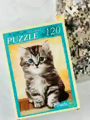 Пазл мозаика котенок милый 120 элементов животные кот кошка кошечка