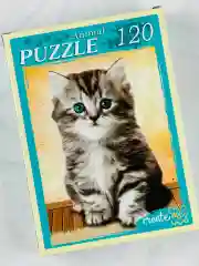 Пазл мозаика котенок милый 120 элементов животные кот кошка кошечка
