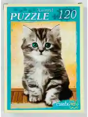 Пазл мозаика котенок милый 120 элементов животные кот кошка кошечка