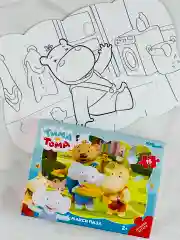 Контурный макси пазл мозаика 15 элементов тима и тома мультяшки для малышей