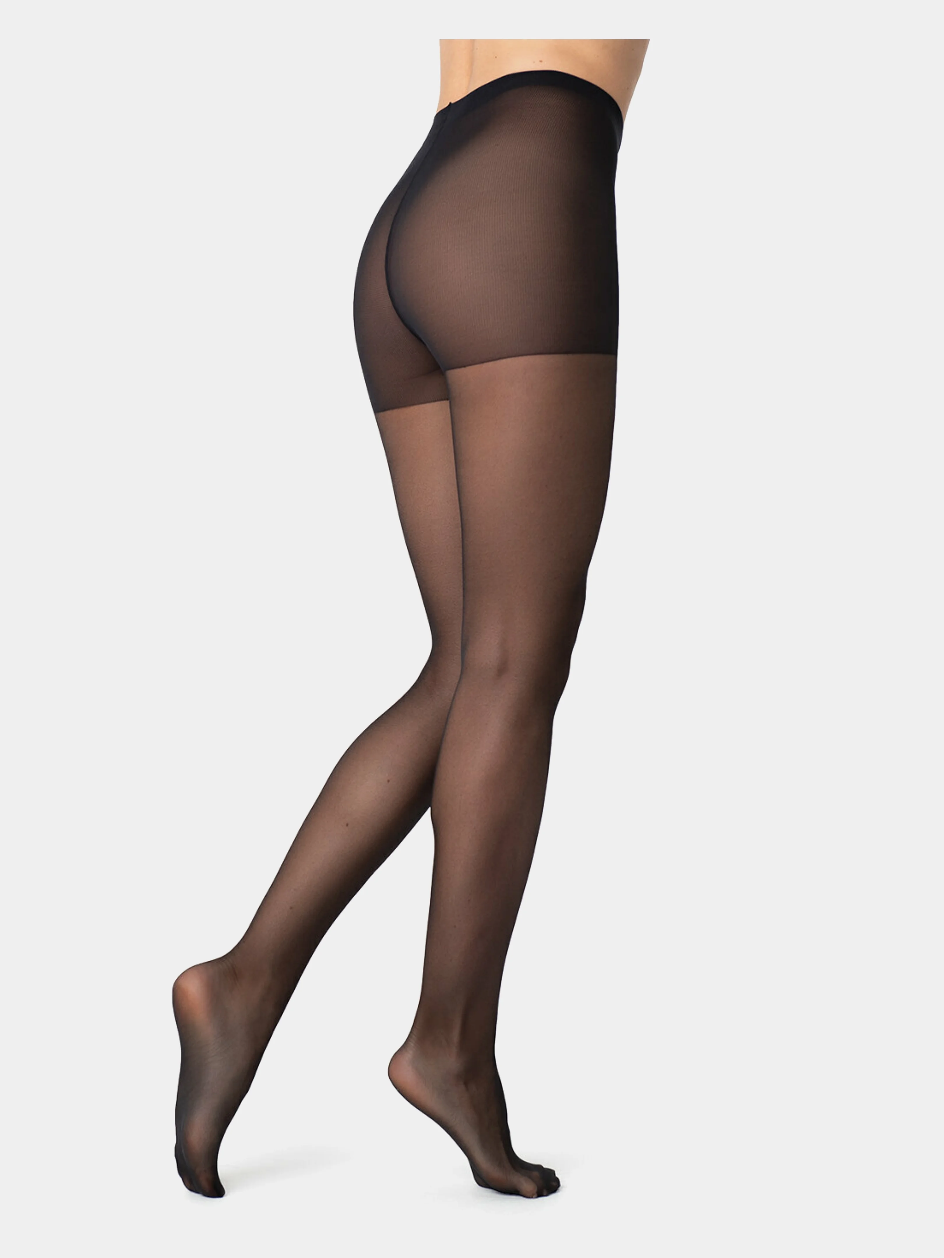 Черный капроновые колготки Golden Lady Vita
