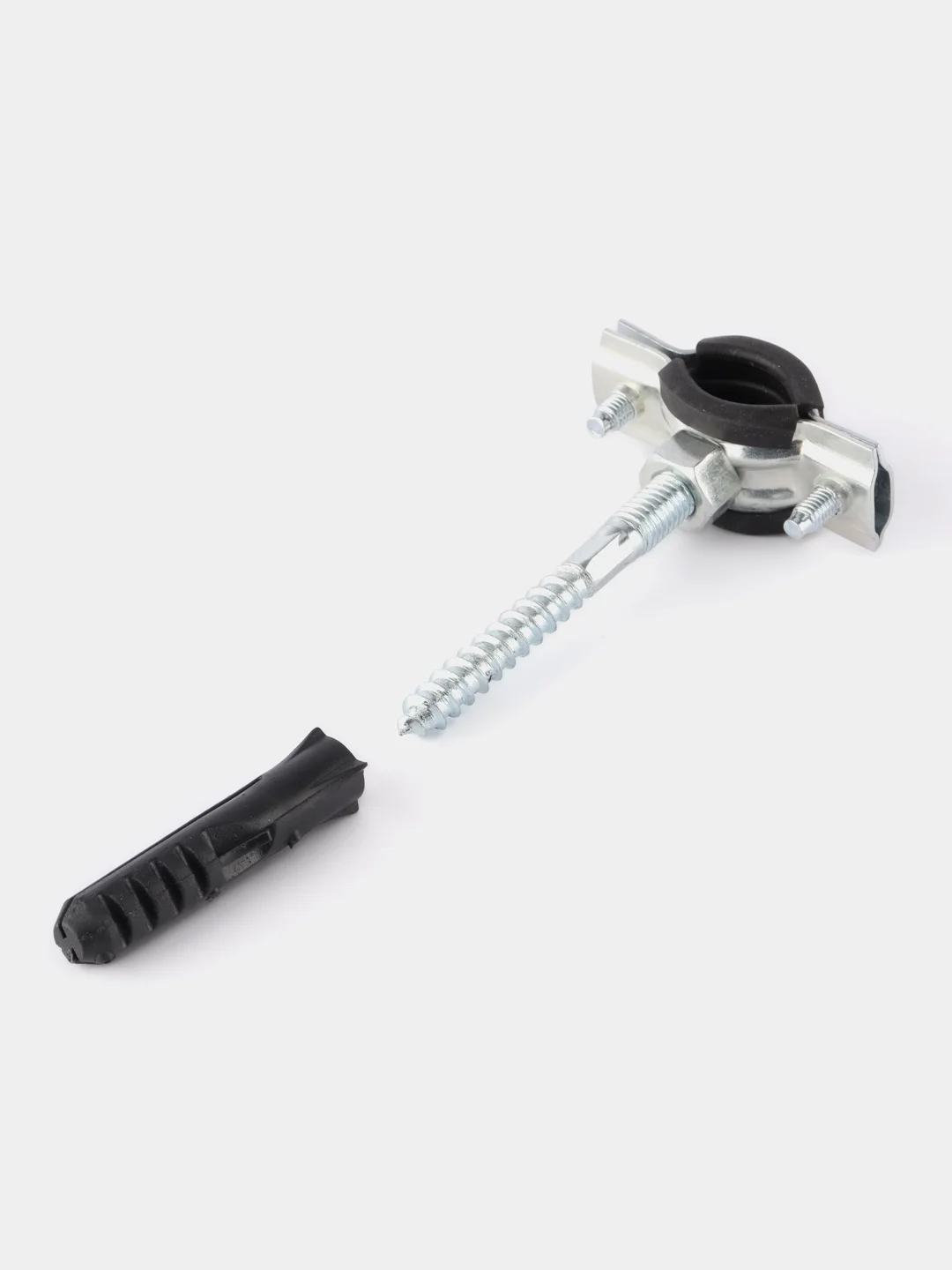 Хомут сантехнический TAEN, 3/8", 16-20 мм, в комплекте шпилька сантех. М8*80 и дюбель