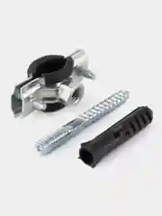 Хомут сантехнический TAEN, 3/8", 16-20 мм, в комплекте шпилька сантех. М8*80 и дюбель