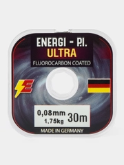 Леска рыболовная, монофильная ULTRA Fluorocarbon coated, 0,08 мм 30 м ENERGI-P.I