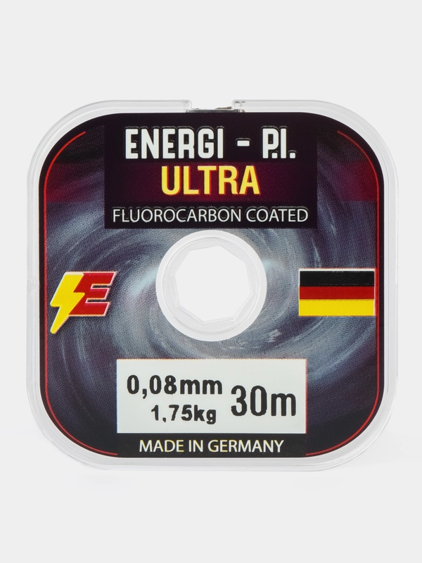 Леска рыболовная, монофильная ULTRA Fluorocarbon coated, 0,08 мм 30 м ENERGI-P.I