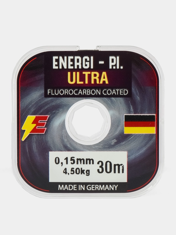 Леска рыболовная, монофильная ULTRA Fluorocarbon coated, 0,15 мм 30 м ENERGI-P.I