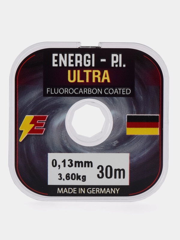 Леска рыболовная, монофильная ULTRA Fluorocarbon coated, 0.13 мм 30 м ENERGI-P.I