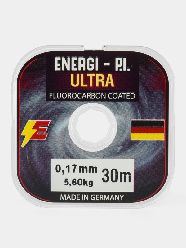 Леска рыболовная, монофильная ULTRA Fluorocarbon coated, 0,17 мм 30 м ENERGI-P.I