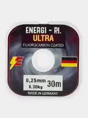 Леска рыболовная, монофильная ULTRA Fluorocarbon coated, 0,25 мм 30 м ENERGI-P.I