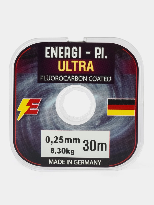 Леска рыболовная, монофильная ULTRA Fluorocarbon coated, 0,25 мм 30 м ENERGI-P.I