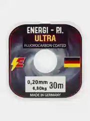 Леска рыболовная, монофильная ULTRA Fluorocarbon coated, 0,20 мм 30 м ENERGI-P.I