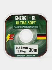 Леска рыболовная, монофильная ULTRA SOFT Fluorocarbon coated, 0.12 мм 30 м ENERGI-P.I