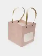 Конфетный подарочный пакет для цветов/ Корзинка для цветов/ Ваза для цветов складная/ Сумка