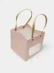 Конфетный подарочный пакет для цветов/ Корзинка для цветов/ Ваза для цветов складная/ Сумка