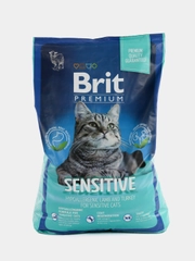 BRIT PREMIUM, Сухой корм с ягненком и индейкой для кошек "Cat Sensitive", 8 кг