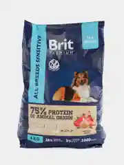 BRIT PREMIUM, Сухой корм с ягнёнком и индейкой для собак всех пород "Dog Sensitive", 8кг