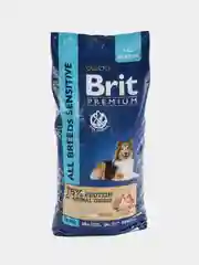 BRIT PREMIUM, Сухой корм с ягненком и индейкой для собак всех пород "Dog Sensitive", 15кг