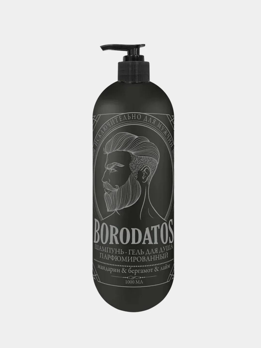 Шампунь-гель для душа "Borodatos", 1000 мл