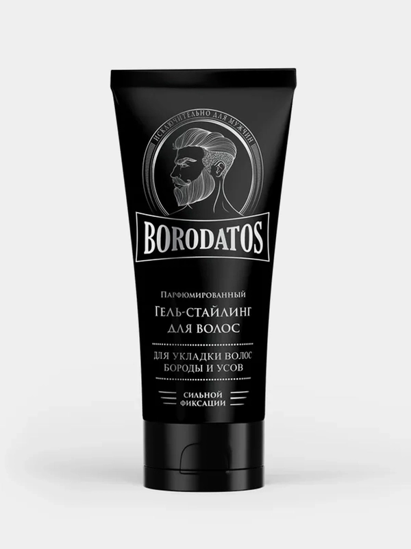 Парфюмированный Гель-стайлинг для волос BORODATOS, сильной фиксации, 75 мл