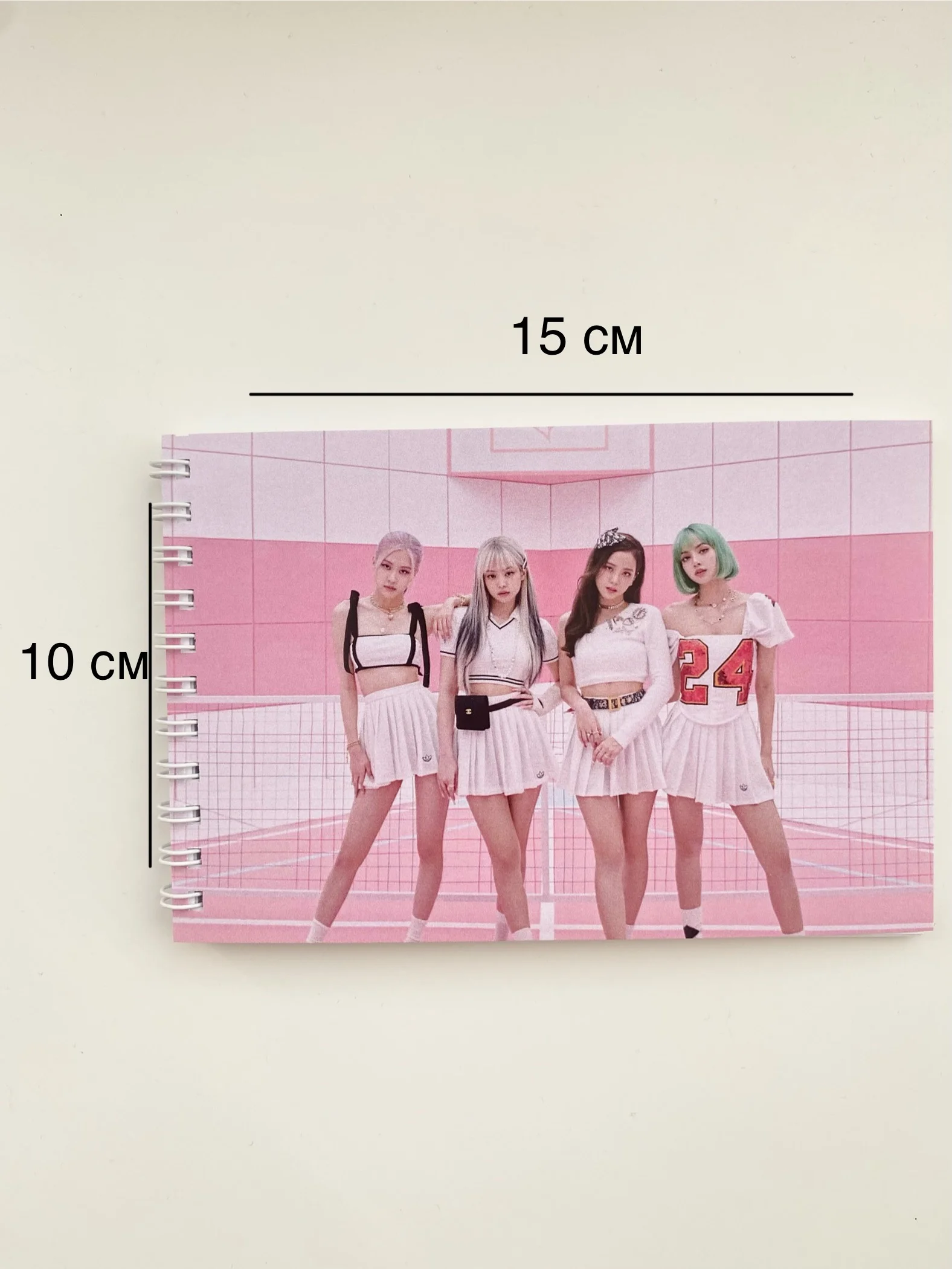 Розовый блокнот А6 K-pop Black pink , Блэкпинк