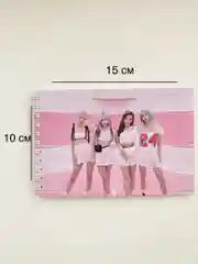 Розовый блокнот А6 K-pop Black pink , Блэкпинк