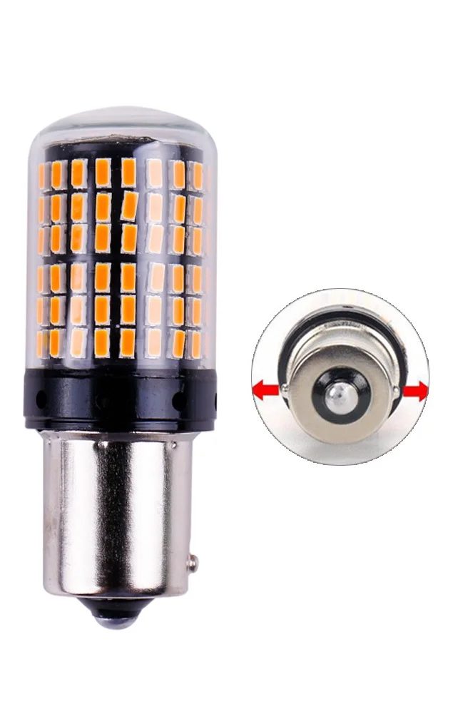 Светодиодная LED лампа P21W / BA15S / 1156 / 12V24V CanBus Биполярная 1 шт