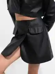 Женский костюм кожаный