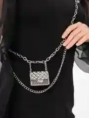 Серебряный цепочка на тело и одежду, бодичейн, сотуар