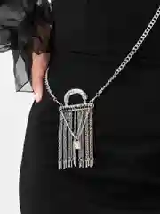 Серый металлик цепочка на тело и одежду, бодичейн, сотуар